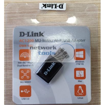 D-Link DWA-182 WiFi-адаптер USB стандарта AC до 1200Mbps