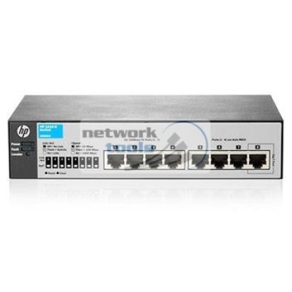 HP Network 1810-08 V2 J9800A Настраиваемый коммутатор 7 порт 100Base-TX 1 порт 1000Base-TX