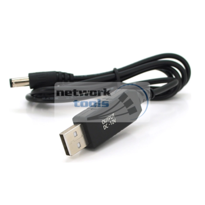 Кабель-переходник USB-DC 12V 1.5A (5,5×2 мм)