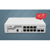 Mikrotik CSS610-8G-2S+IN Комутатор Mikrotik CSS610-8G-2S+IN Комутатор