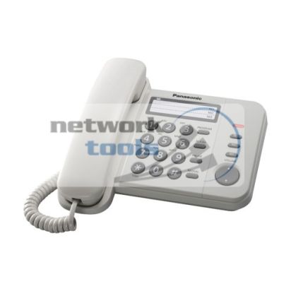 Телефон дротовий Panasonic KX-TS2352UAW, білого кольору