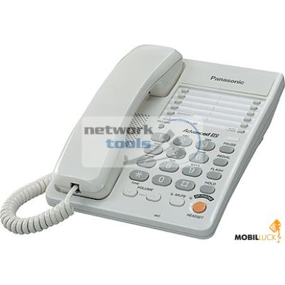 Телефон проводной Panasonic KX-TS2363UAW, белый