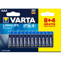 Varta Longlife Power AAA BLI 12 (8+4) Alkaline Батарейка Varta Longlife Power AAA BLI 12 (8+4) Alkaline Батарейка