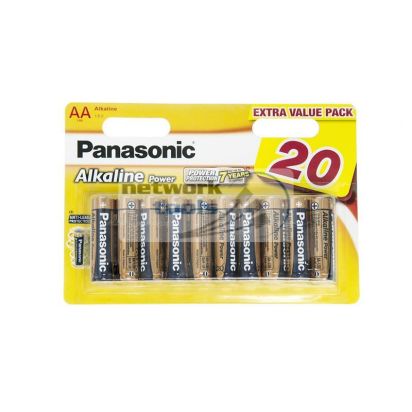 Комплект батареек Panasonic Alkaline Power AA BLI 20