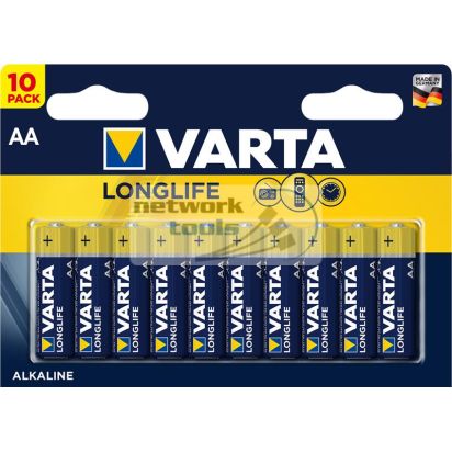 Батарейки Varta Longlife AA BLI 10 Alkaline