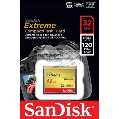 Карта пам'яті SanDisk 32GB CF Extreme R120/W85MB/s SDCFXSB-032G-G46