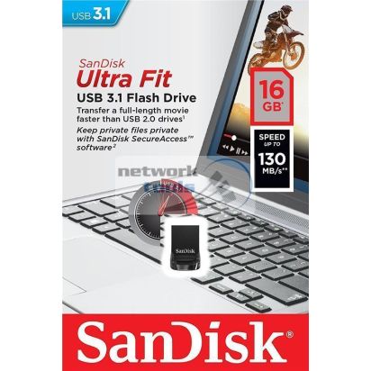 Накопичувач SanDisk 16GB USB 3.1 Ultra Fit SDCZ430-016G-G46