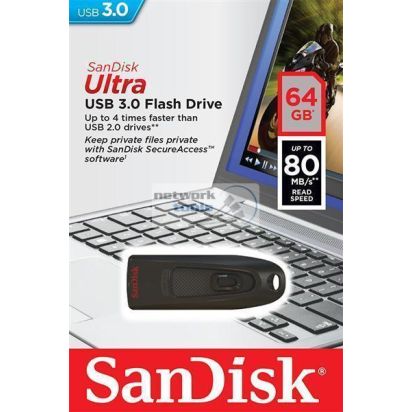 Накопитель SanDisk 64GB USB 3.0 Ultra SDCZ48-064G-U46