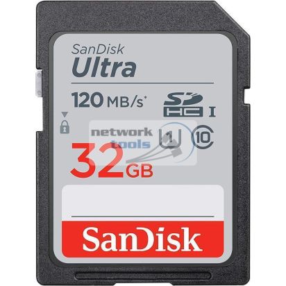 Карта памяти SanDisk 32GB SDHC C10 UHS-I R120MB/s Ultra SDSDUN4-032G-GN6IN