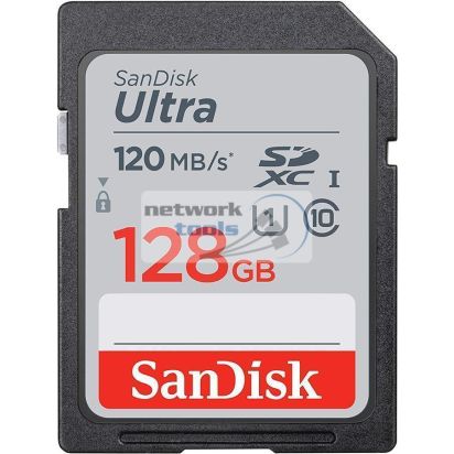 Карта памяти SanDisk 128GB SDXC C10 UHS-I R120MB/s Ultra SDSDUN4-128G-GN6IN