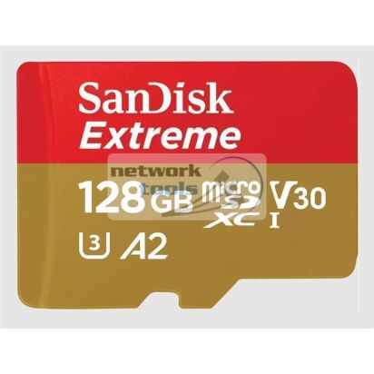 Карта памяти SanDisk 128GB microSDXC C10 UHS-I U3 R160/W60MB/s Extreme V30 SDSQXA1-128G-GN6MN