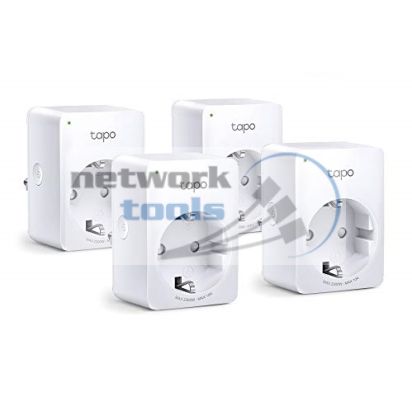 TP-Link Tapo P100 4 Pack Комплект розумних Wi-Fi розеток 4 шт, Bluetooth 4.2, таймер