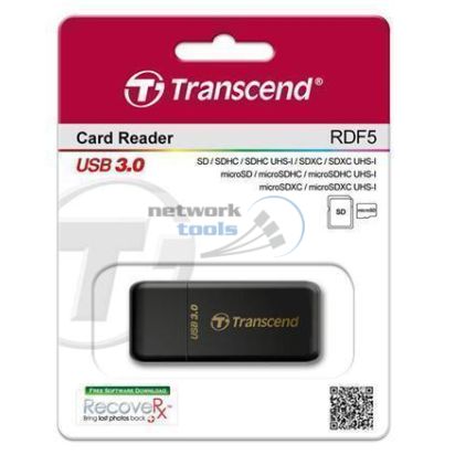 Кардрідер Transcend USB 3.0 microSD/SD Black TS-RDF5K
