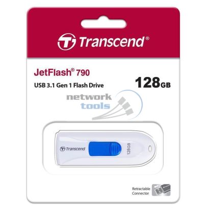 Накопитель Transcend 128GB USB 3.1 JetFlash 790 White TS128GJF790W