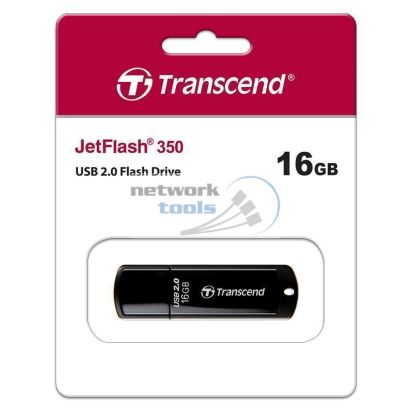 Накопичувач Transcend 16GB USB JetFlash 350 Black TS16GJF350