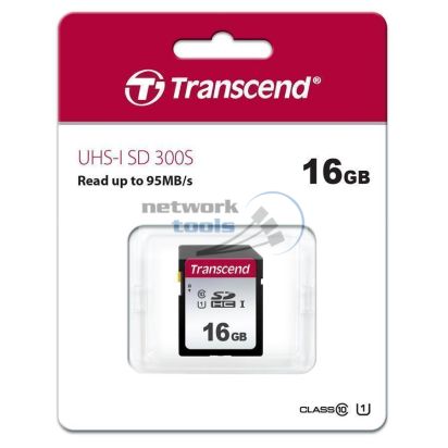 Карта пам'яті Transcend 16GB SDHC C10 UHS-I R95/W10MB/s TS16GSDC300S