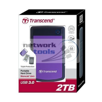 Жорсткий диск Transcend StoreJet 2.5 'USB 3.1 2TB StoreJet 25H3 Purple TS2TSJ25H3P