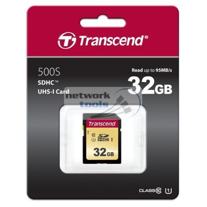 Карта памяти Transcend 32GB SDHC C10 UHS-I  R95/W60MB/s TS32GSDC500S