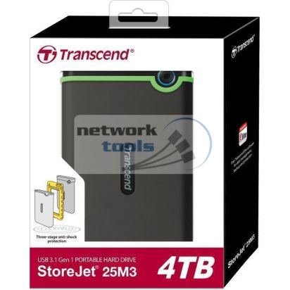 Жорсткий диск Transcend StoreJet 2.5 'USB 3.1 4TB StoreJet 25M3 Iron Gray TS4TSJ25M3S