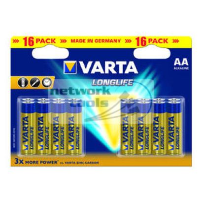 VARTA Батарейка LONGLIFE Extra AA BLI 16 ALKALINE