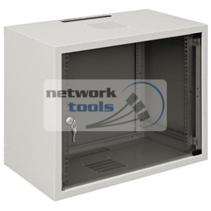Шкаф ZPAS WZ-3504-01-04-011 19" 15U 600x400, стекл.дверь, 35kg max, серый