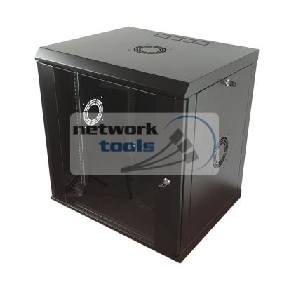 Черный настенный серверный шкаф 12U-500