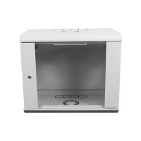 Шкаф серверный настенный 12U-600, стекло, серый