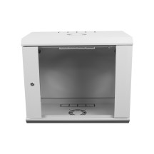 Шкаф серверный настенный 12U-600, стекло, серый
