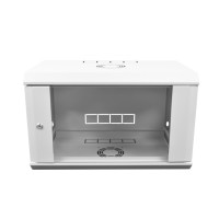 Шкаф серверный настенный 9U, 500, стекло, серый