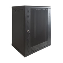 Серверный шкаф 12U, 600х500х637 (Ш*Г*В), стекло, черный