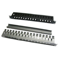 Организатор кабеля 1U 19″ гребенчатый, цельнометаллический