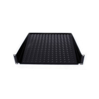 Консольная полка 400мм 2U 19″, черная