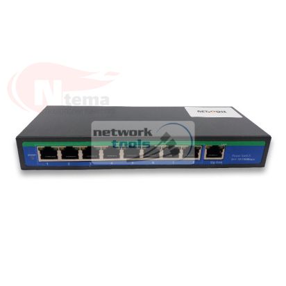 NETSODIS PS109-24V Комутатор некерований 9-портовий 100Мбіт 8xPoE
