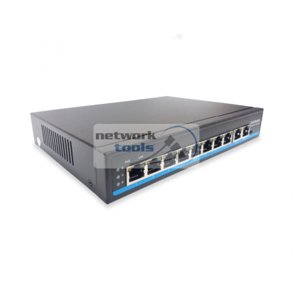 NETSODIS PS210 Комутатор некерований 8-портовий 100 Mbps, PoE