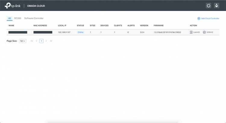 Software Omada OC200